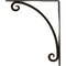 Ekena Millwork Legacy Wrought Iron Bracket, (Single center brace), Antiqued Warm Silver 1 1/2"W x 12"D x 15"H BKTM01X12X15SLEAWS - alternate 6